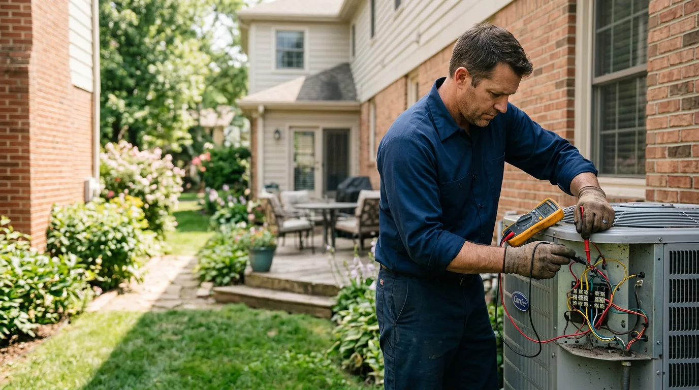 HVAC technician working near University Center, MI